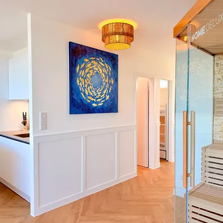 Apartmán Traumblick - Wellnesswelle - Sauna, Design & Erste Reihe Mit Panorama Meerblick *