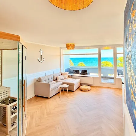 Apartmán Traumblick - Wellnesswelle - Sauna, Design & Erste Reihe Mit Panorama Meerblick *